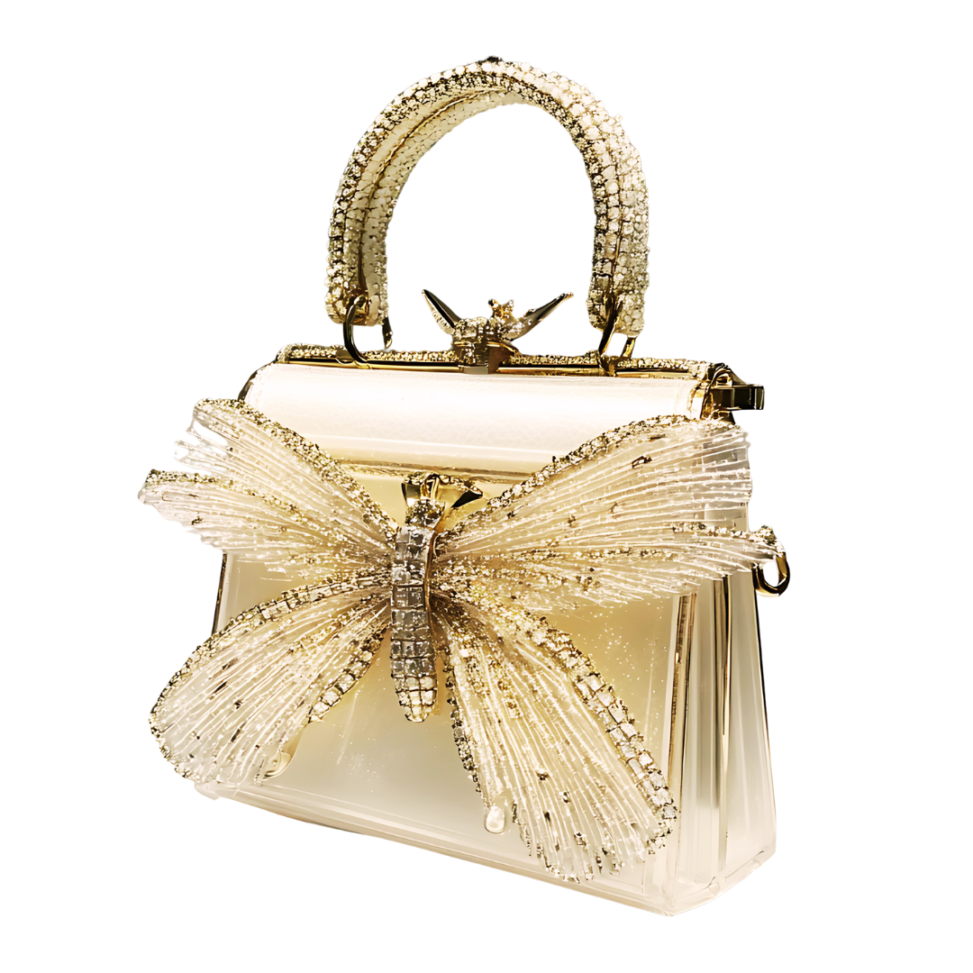 Crystal Butterfly Minaudiere